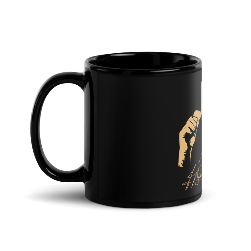 Cowboy Silhouette Black Glossy Mug