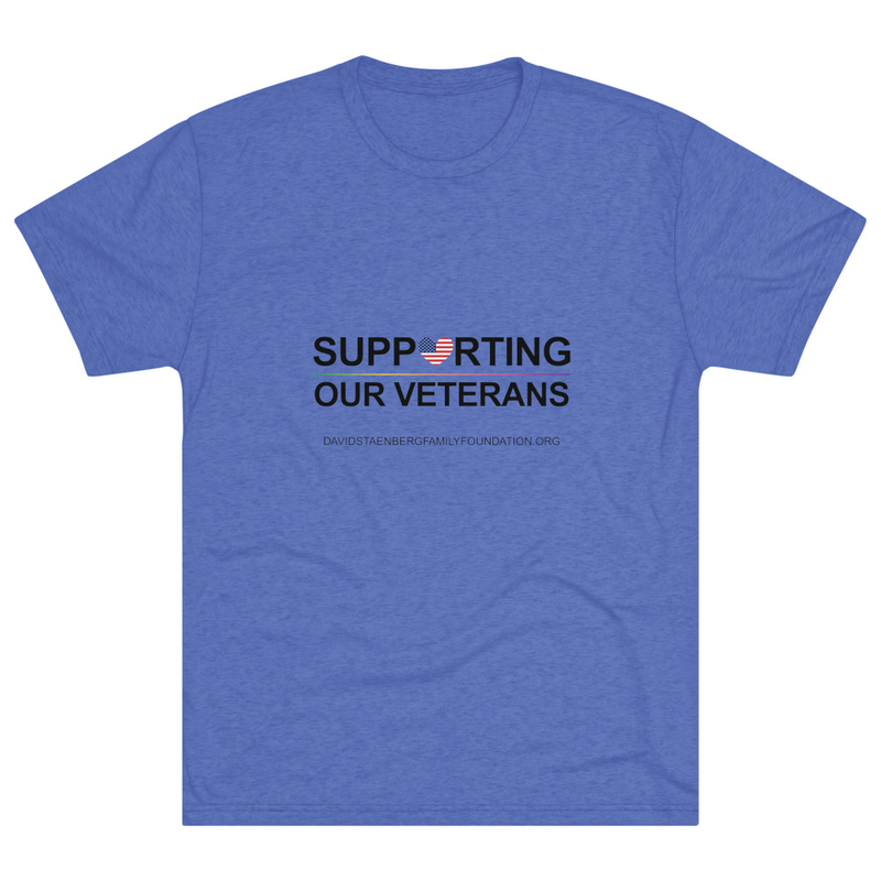 Unisex Tri-Blend Crew T-Shirt | Veteran's Day v1 – XL, Tri-Blend Vintage Royal