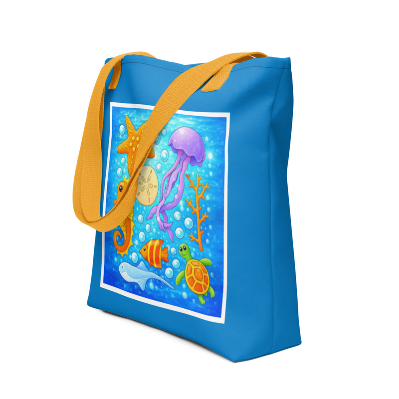 Ocean Life Sea Creatures Tote Bag