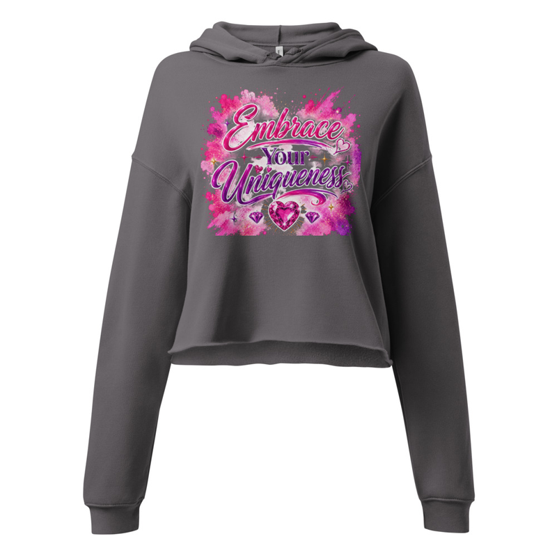 Embrace Your Uniqueness Crop Hoodie