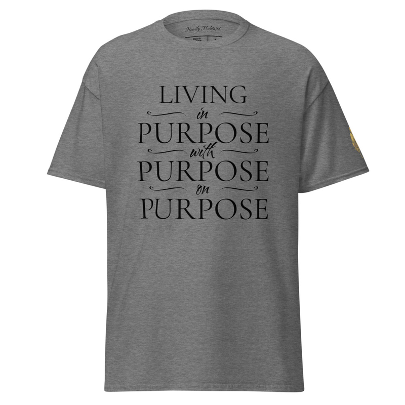 Unisex Soft Tee - in with on Purpose – S, Graphite Heather
