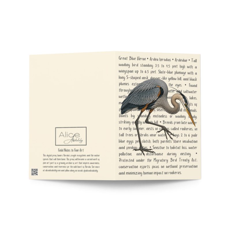 Great Blue Heron Greeting Card