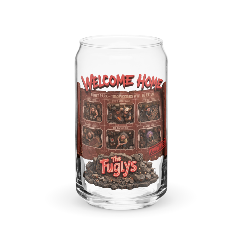 Welcome Home 16oz Can Glass