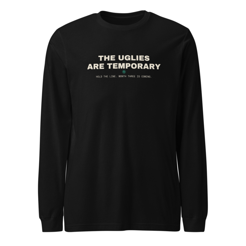 THE UGLIES ARE TEMPORARY Long Sleeve mockup