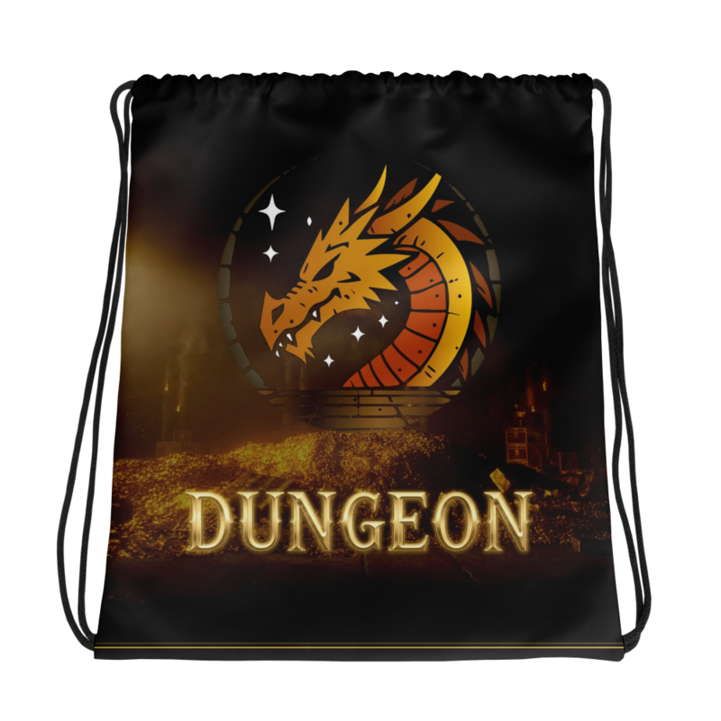 Dungeon Crest Dice Pouch — front view