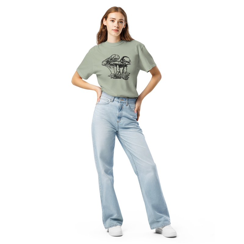 Mushroom Plant Family Unisex T-shirt – 4XL, Bay