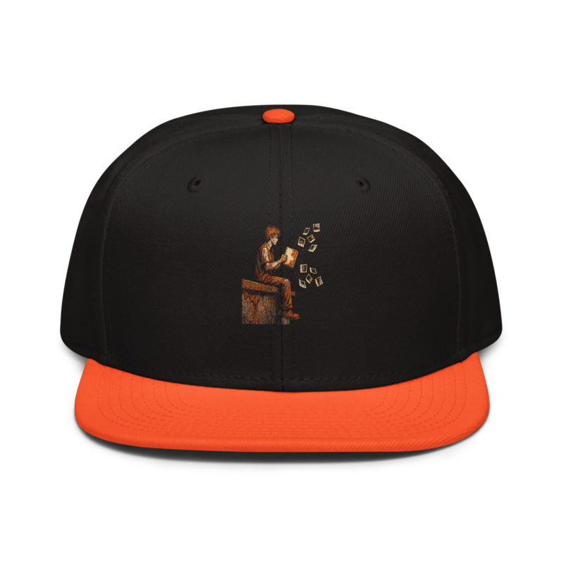 Teeter Off The Rusted Edge Orange / Black Unisex Pro Style Snapback Hat