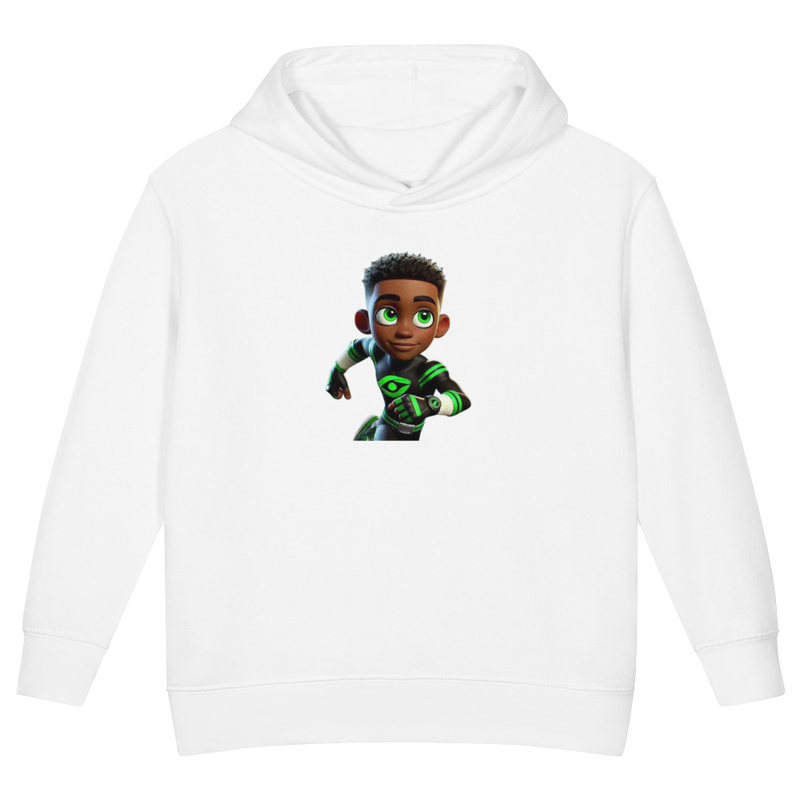 Tim Toddler fleece pullover hoodie – 2T, White