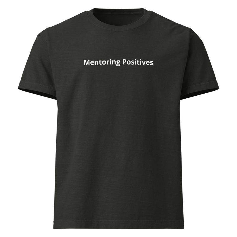 Unisex Positive Affirmations Tee – M, Washed Black