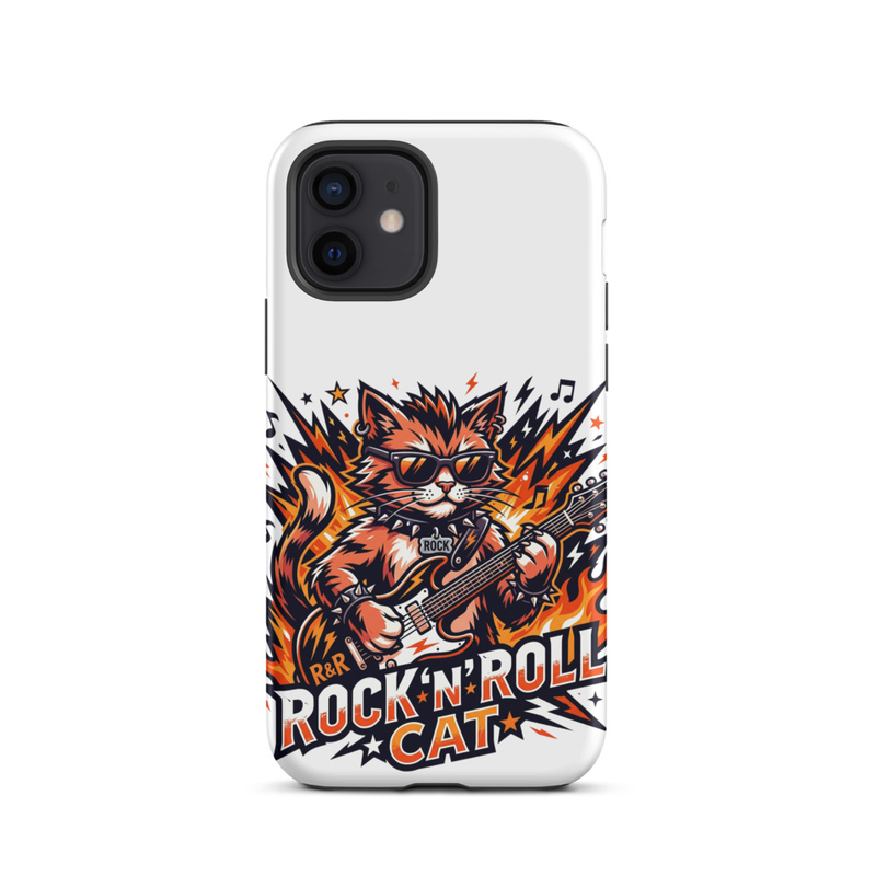 Tough Case for iPhone®: Rock N Roll Cat – iPhone 12, Matte