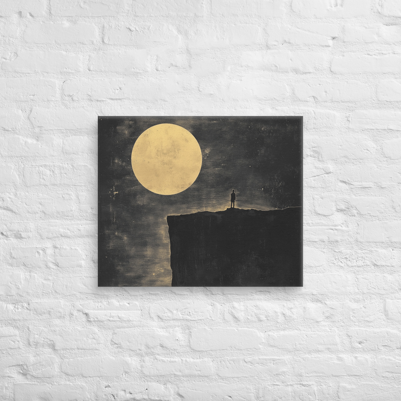 Staring at the Moon Wall Art on Canvas | Wall Art Decor