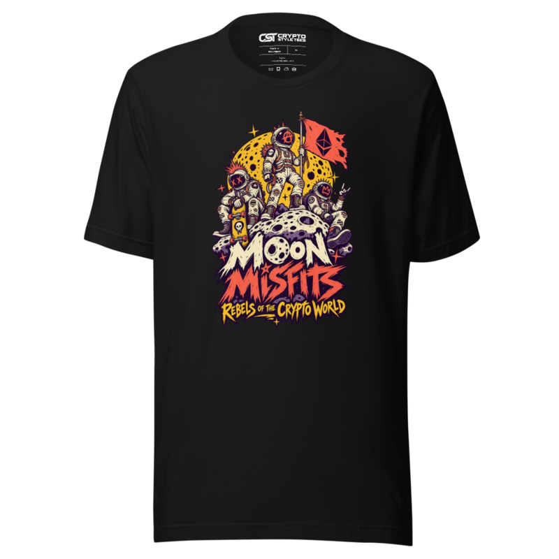 Moon Misfits Rebels of the Crypto World T Shirt