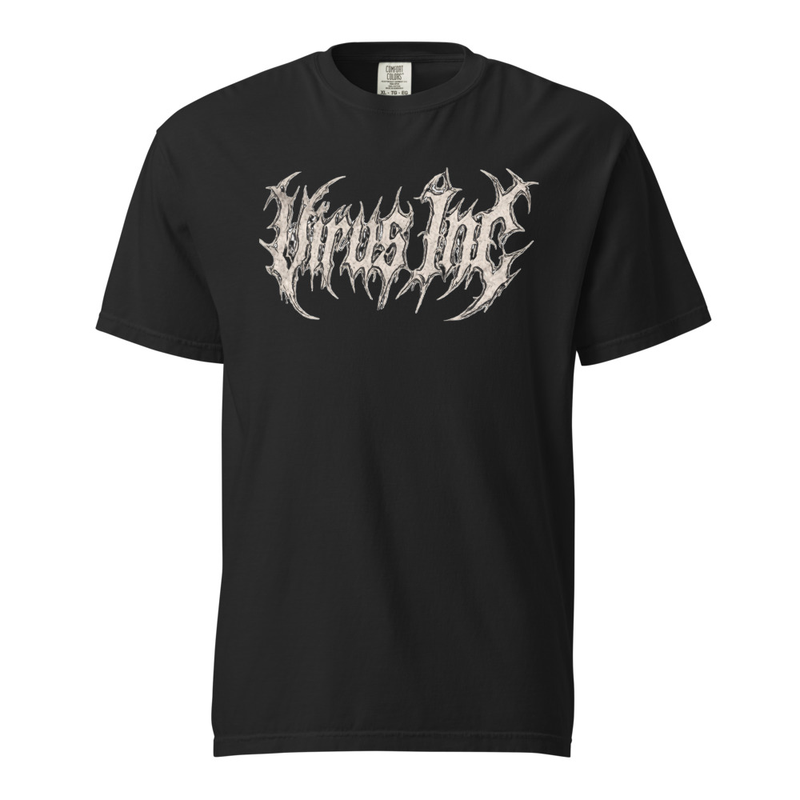 Virus Inc Font 2 Unisex garment-dyed heavyweight t-shirt