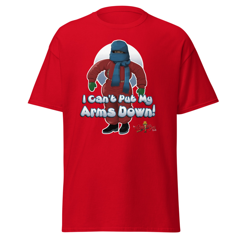 "I Can't Put My Arms Down!" Classic T-Shirt – XL, Red