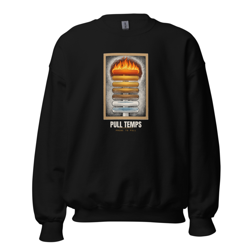 Pull Temps Crewneck — BBQ merch