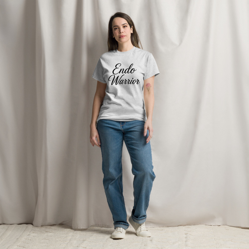 Endo Warrior Unisex Light Gray Classic Tee