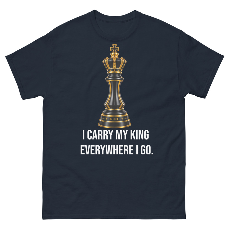 I CARRY MY KING EVERYWHERE I GO - Classic tee – 5XL, Navy