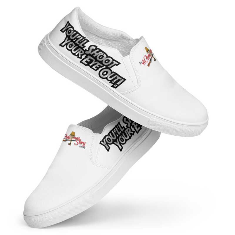 Women’s "You'll Shoot Your Eye Out Kid"! Custom Made A Christmas Story Family Comfy Slip-ons