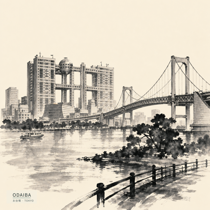 Odaiba(お台場)のアートワーク