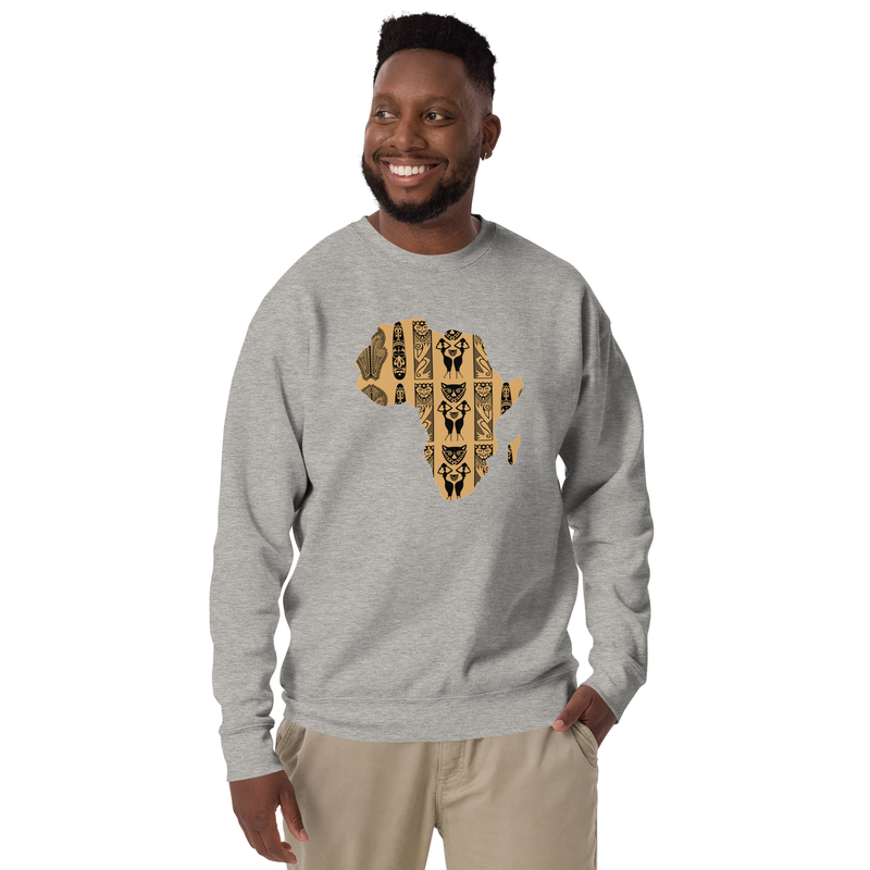 AFRIKA10V Unisex Premium Sweatshirt – S, Carbon Grey