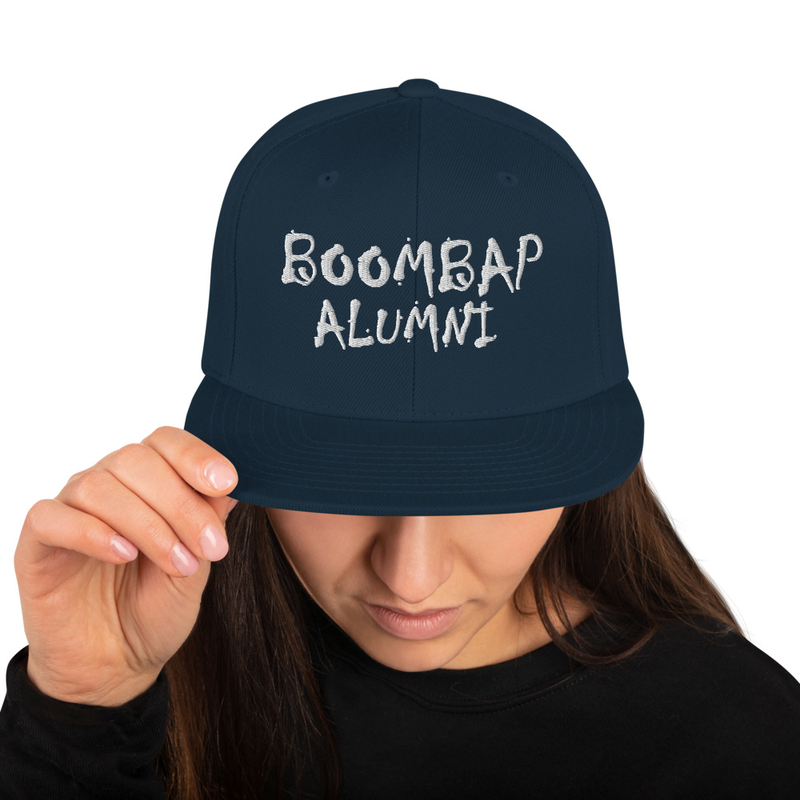 Boombap Alumni Snapback 2026 (White Font)