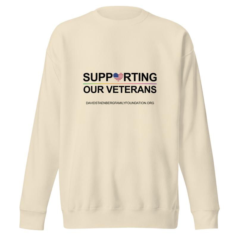 Unisex Premium Sweatshirt | Veteran's Day v1 – L, Bone