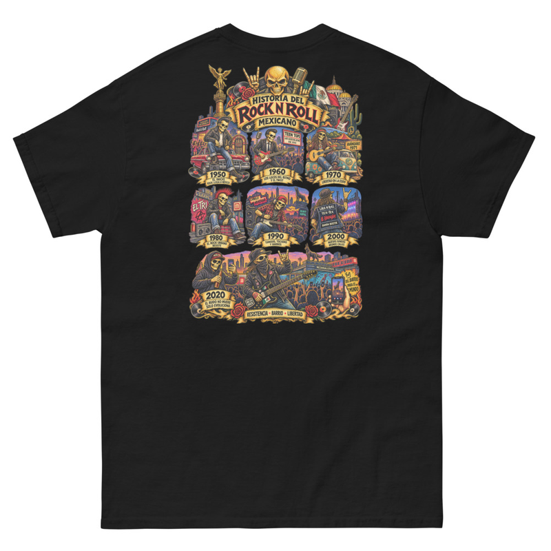 Playera NezaRock — Historia del Rock Mexicano Original