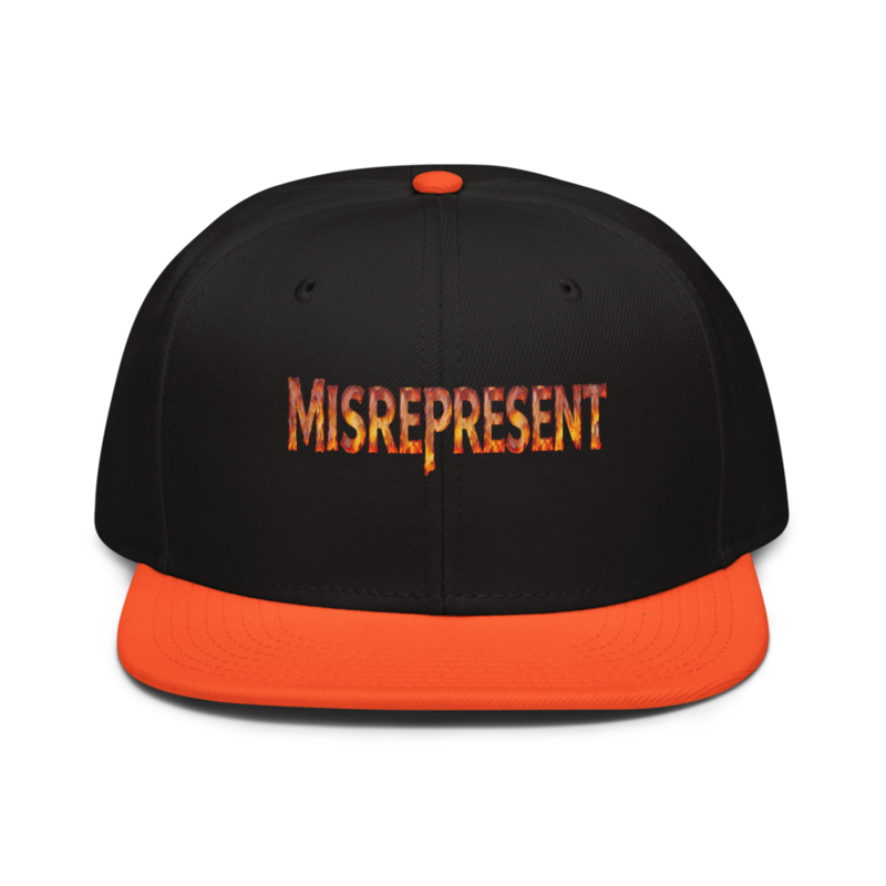 Immense Ruses Orange / Black Unisex Pro Style Snapback Hat