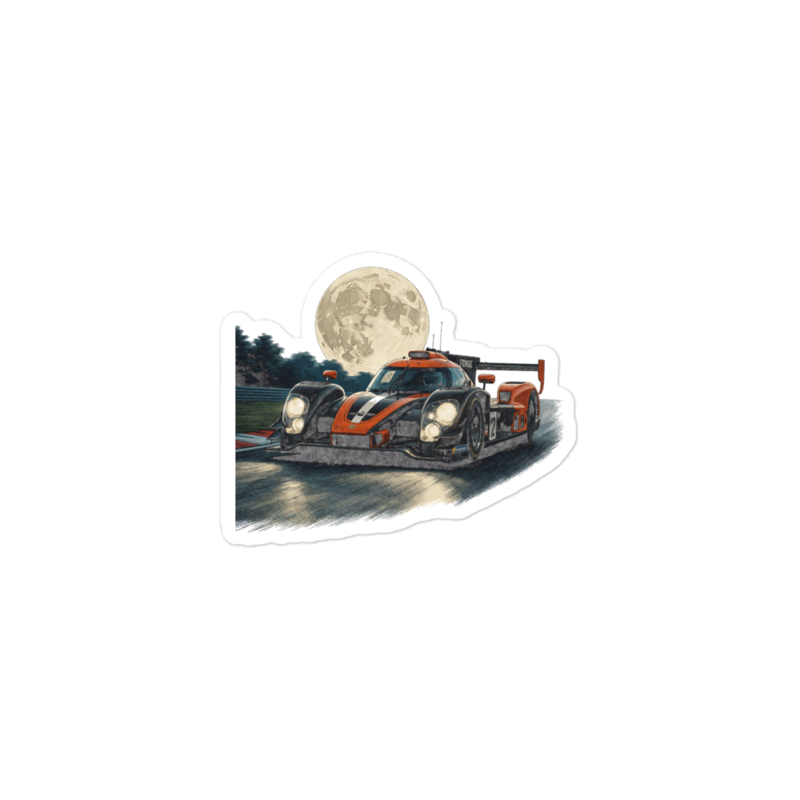 Night Stint Sticker mockup