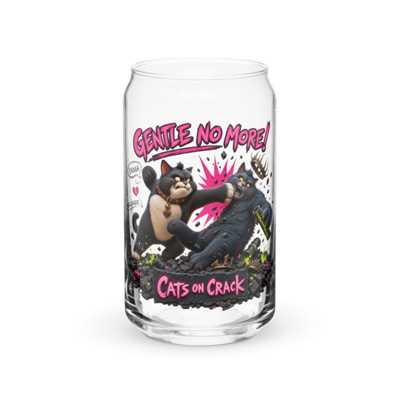 Gentle No More 16oz Can Glass