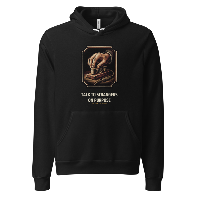 Talk To Strangers On Purpose Hoodie (Artist Series) mockup