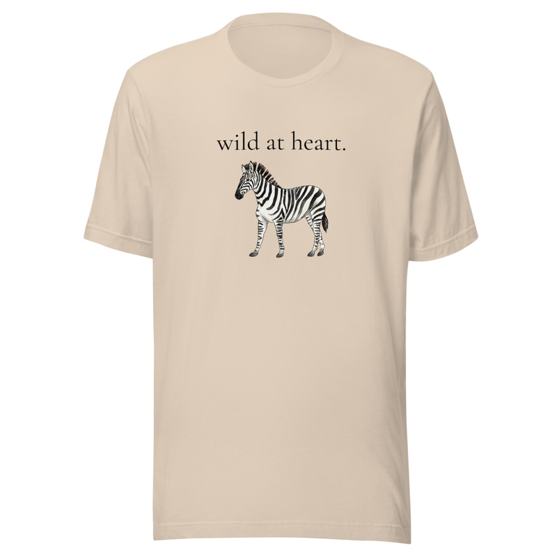 Wild At Heart Tee – M, Soft Cream
