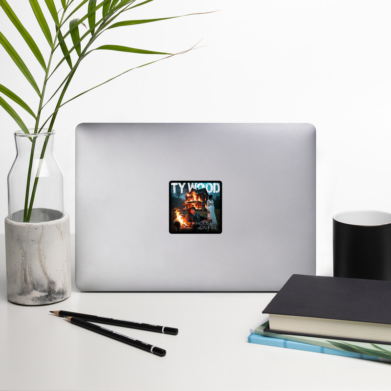 House on Fire Sticker