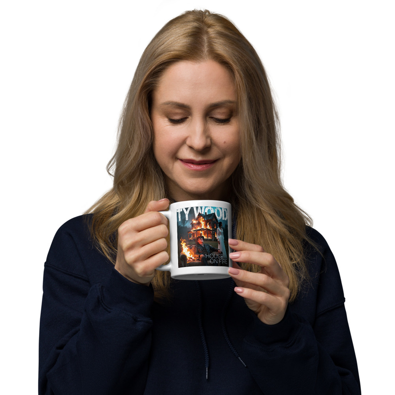 House on Fire White Mug