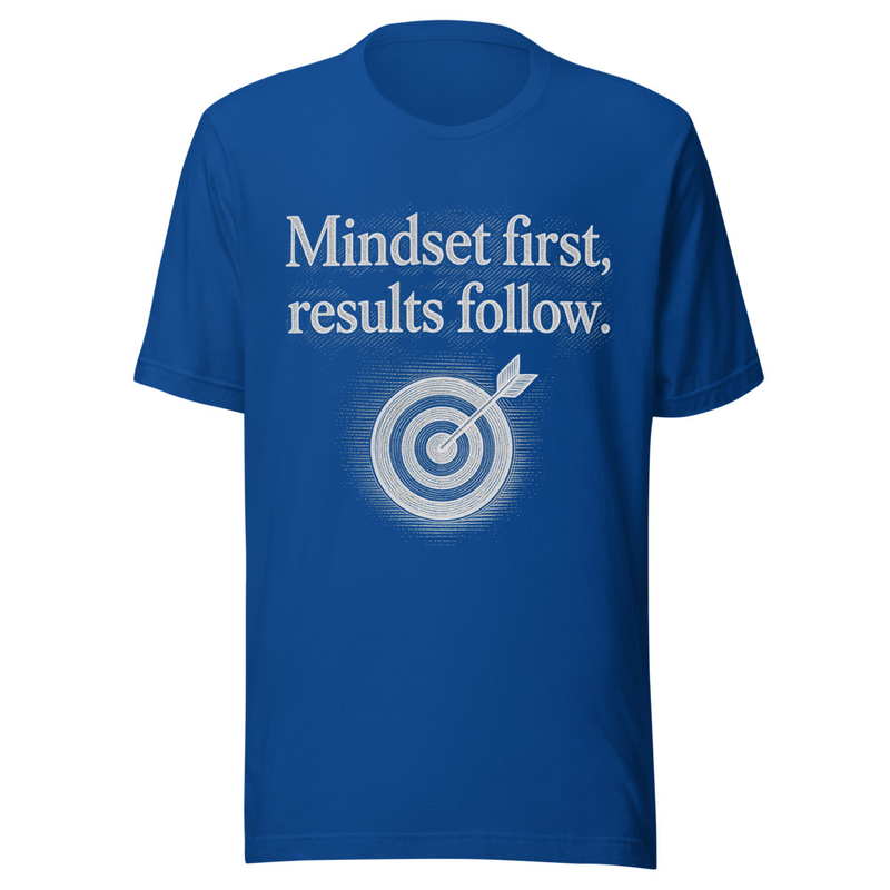 Mindset First Results Follow - Midnight Tone – S, True Royal