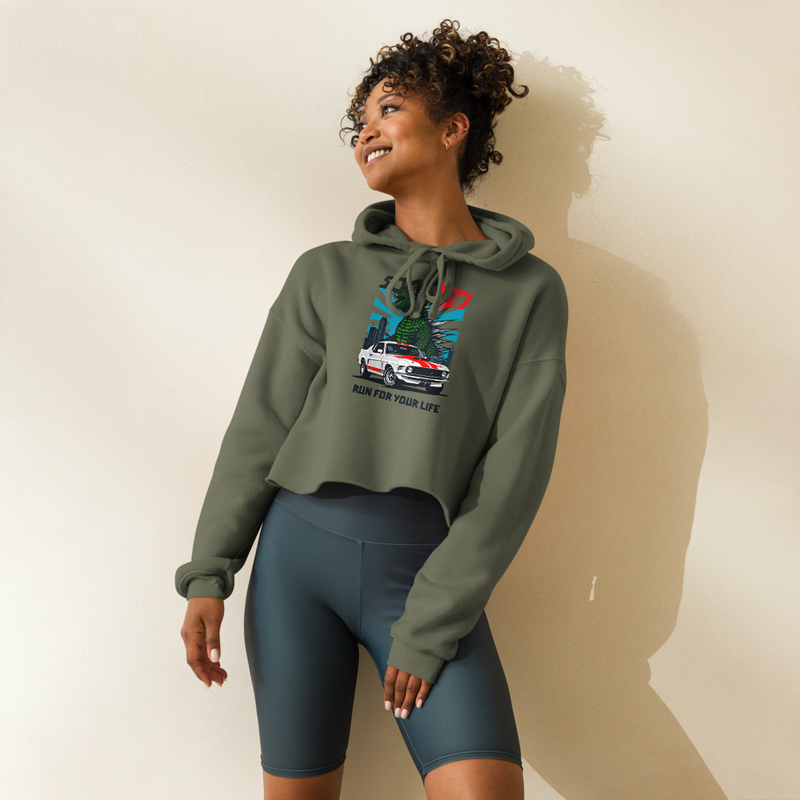 Sonic67-Crop Hoodie