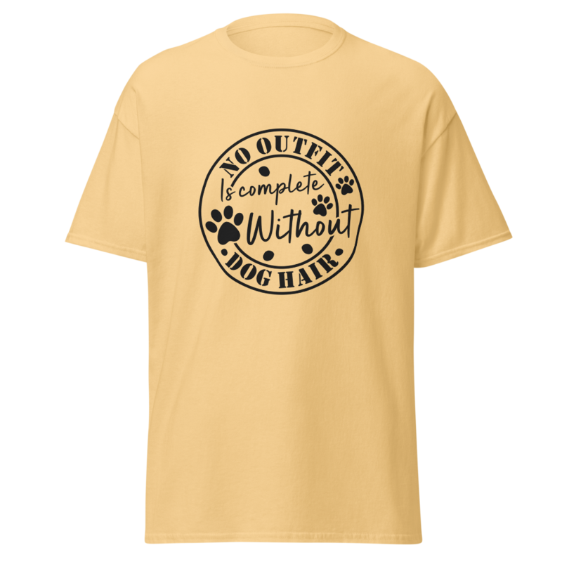 No Outfit Complete without Dog Hair classic tee – L, Yellow Haze