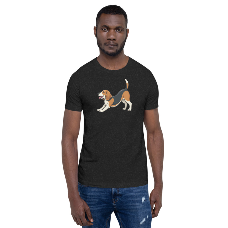 Downward Dog Beagle Yoga Unisex T-Shirt