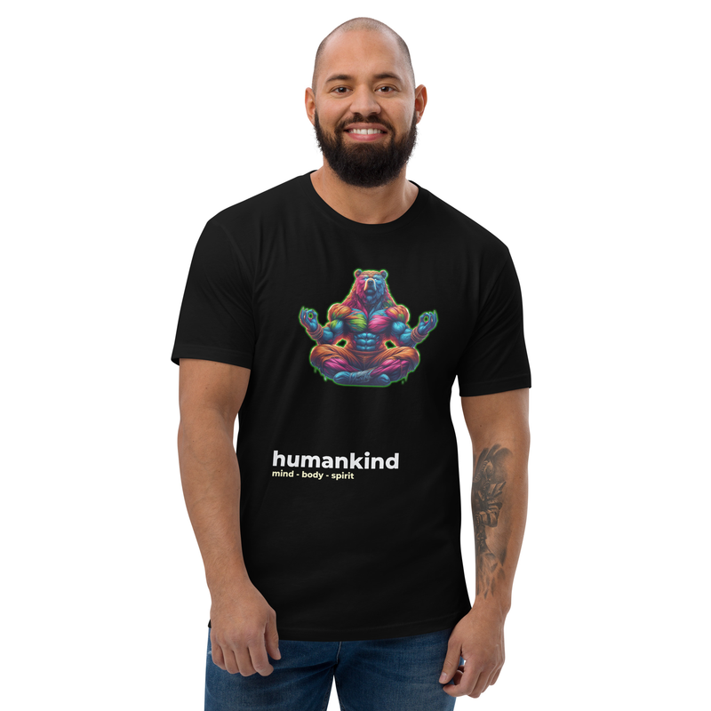 meditation bear t-shirt