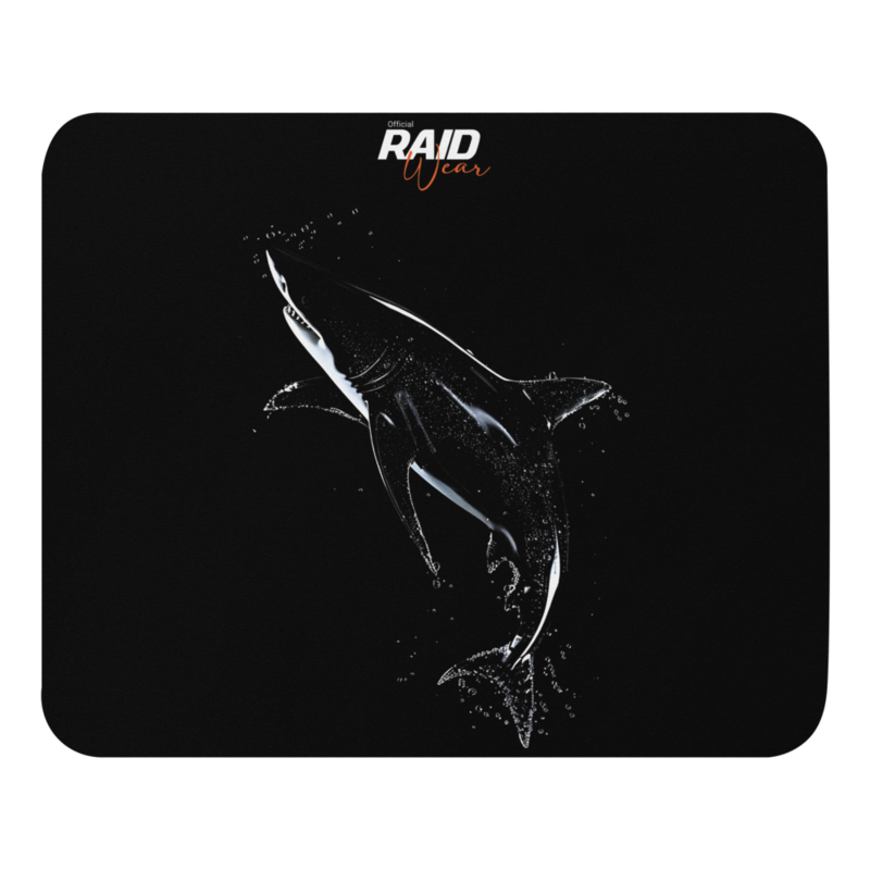 RAID Wear Shark Mouse Mat – 8.7"x7.1", White