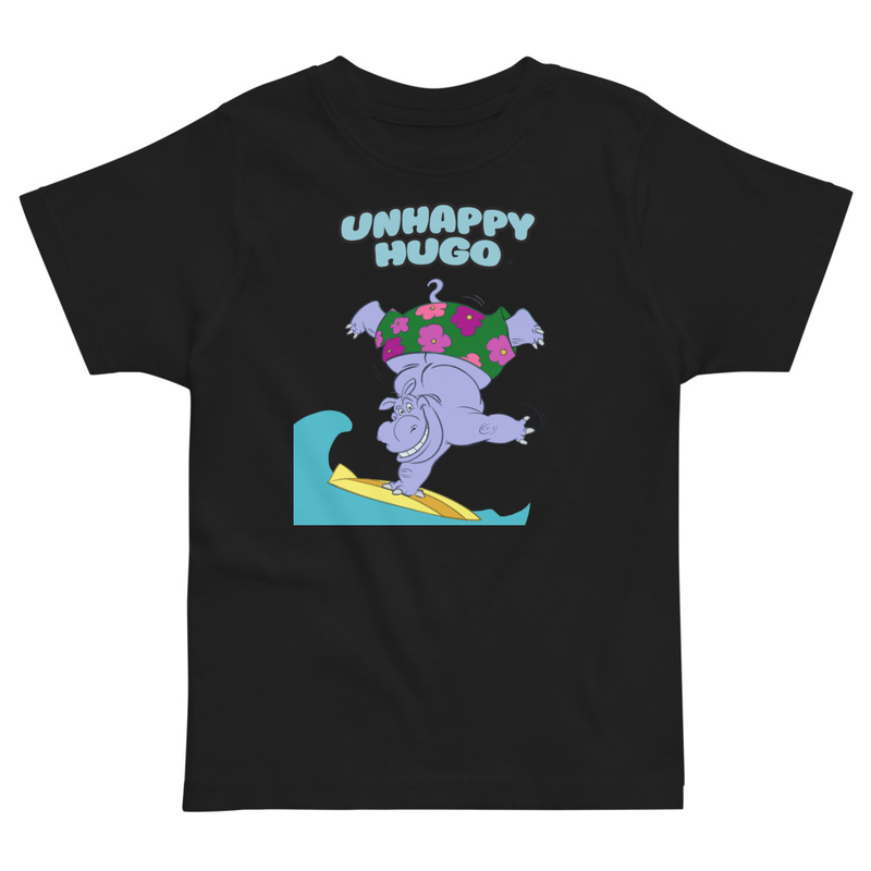 Unhappy Hugo Surfing T-Shirt for Preschoolers