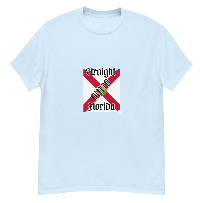 Straight Outta Florida - tee – S, Light Blue