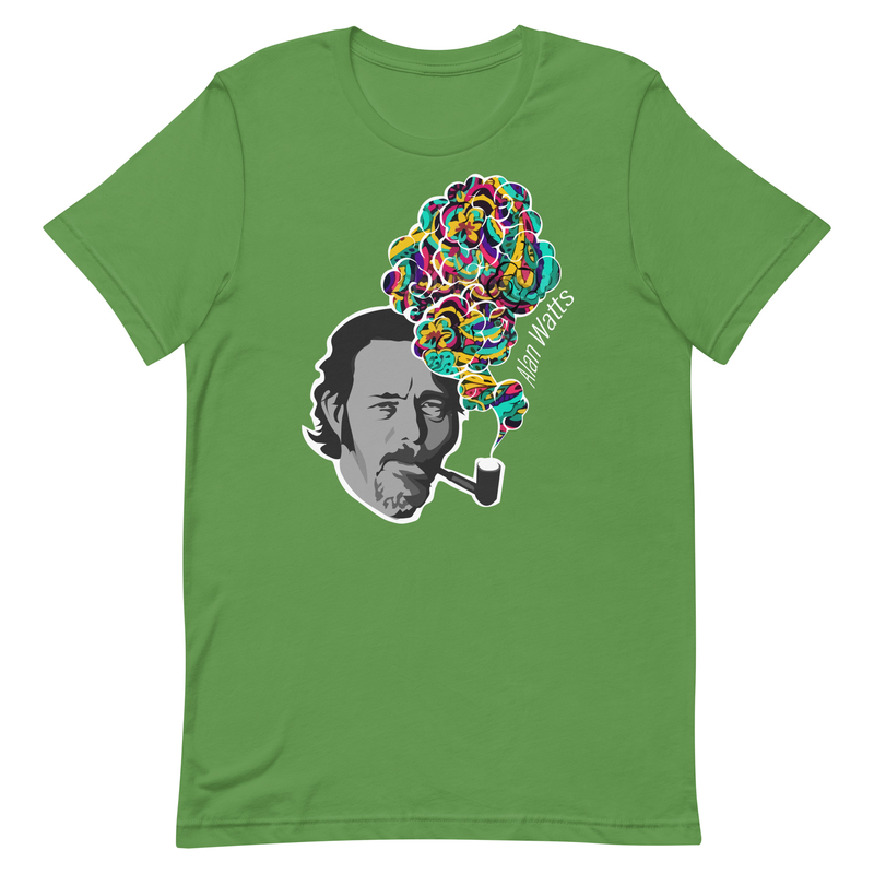 Alan Watts - Colorful Smoke - Zen Buddhism Unisex t-shirt