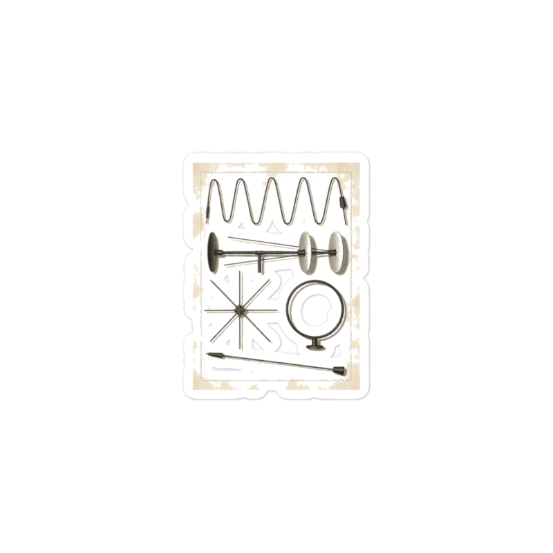 Field Guide to Antennas Sticker — Amateur Radio merch