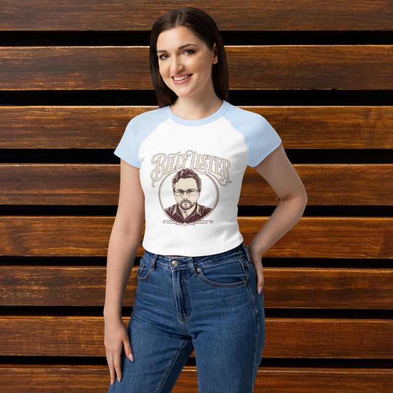 Billy Lister | Women’s micro rib raglan baby tee