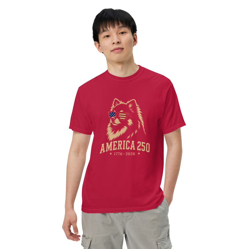 America 250 Pomeranian - 261717 – XL, Red
