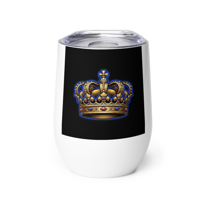 Uncle Benny ® Gold Crown Tumbler Neon Blue EST. 2020