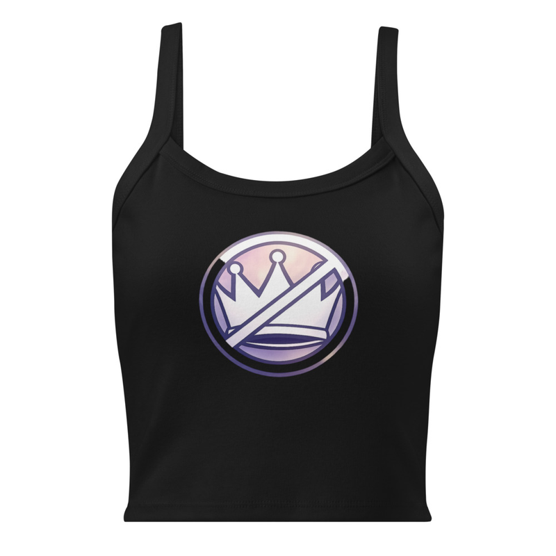 No Kings round logo-Women’s micro-rib tank top back