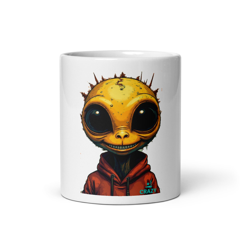 ET White glossy mug
