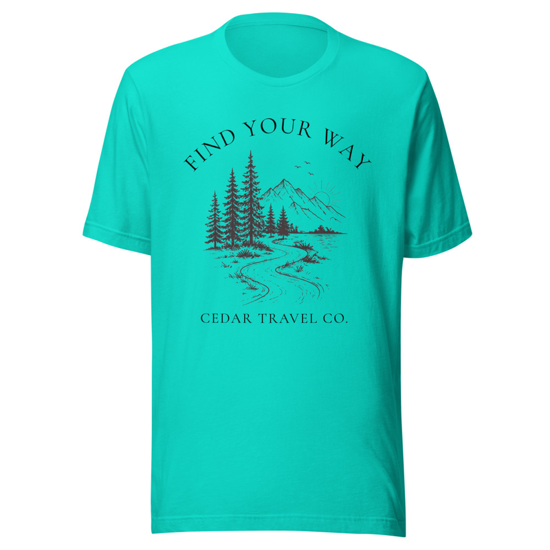 Find Your Way Tee – 2XL, Teal